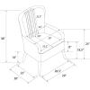 imageNovogratz William Tufted Accent Chair Living Room Armchair White Faux Leather