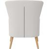 imageNovogratz William Tufted Accent Chair Living Room Armchair White Faux Leather