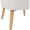 imageNovogratz William Tufted Accent Chair Living Room Armchair White Faux Leather