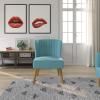imageNovogratz Brittany Upholstered Accent Chair  Light Blue