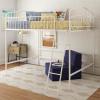 imageNovogratz Bushwick Metal Full Loft Bed Off White