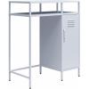 imageNovogratz Cache Metal LockerStyle Mini Refrigerator Organizer ParchmentPowder Blue