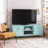 imageNovogratz Cache Metal LockerStyle TV Stand for TVs up to 65quot Mint