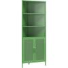 imageNovogratz Channing Corner Storage Cabinet with 2 Doors Navy BlueKelly Green