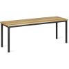 imageNovogratz DA8146B Linden Wood and Metal Natural Gray Dining Bench