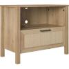 imageNovogratz Shay 1Drawer Nightstand Natural with Faux Rattan