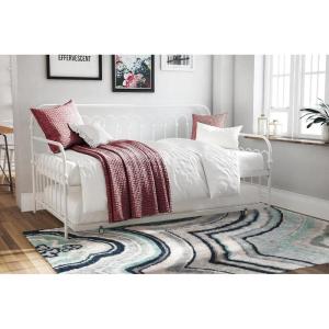 imageNovogratz Bright Pop Full Metal Daybed with Twin Trundle Bed BlackTwinTwin