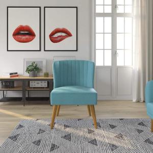imageNovogratz Brittany Upholstered Accent Chair  Light Blue