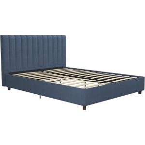 imageNovogratz Brittany Upholstered Bed Daybed Twin GrayBlue Linen