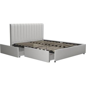 imageNovogratz Brittany Upholstered Bed Daybed Twin GrayLight Gray