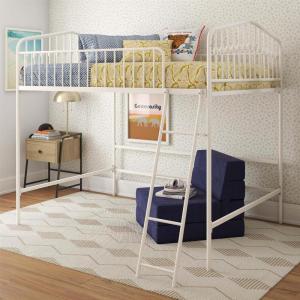 imageNovogratz Bushwick Metal Full Loft Bed Off White