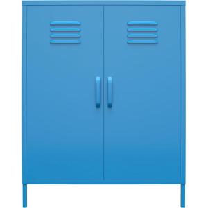 imageNovogratz Cache 2 Door Metal Locker Storage Blue Cabinet