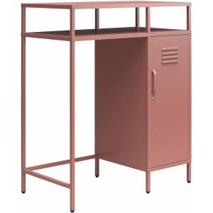 imageNovogratz Cache Metal LockerStyle Mini Refrigerator Organizer ParchmentDusy Rose