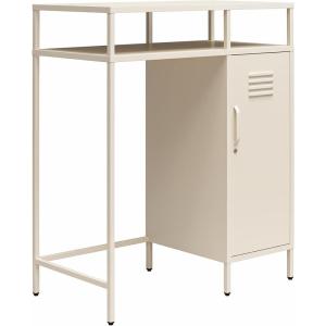 imageNovogratz Cache Metal LockerStyle Mini Refrigerator Organizer ParchmentParchment