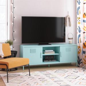 imageNovogratz Cache Metal LockerStyle TV Stand for TVs up to 65quot Mint