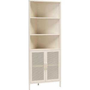 imageNovogratz Channing Corner Storage Cabinet with 2 Doors Navy BlueParchment