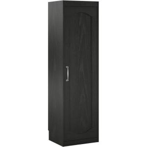 imageNovogratz Her Majesty Single Wardrobe Side Storage Cabinet Black Oak