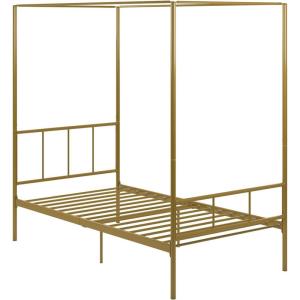 imageNovogratz Marion Canopy Bed King BlackGold