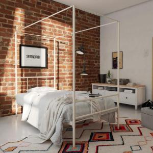 imageNovogratz Marion Canopy Bed King BlackWhite