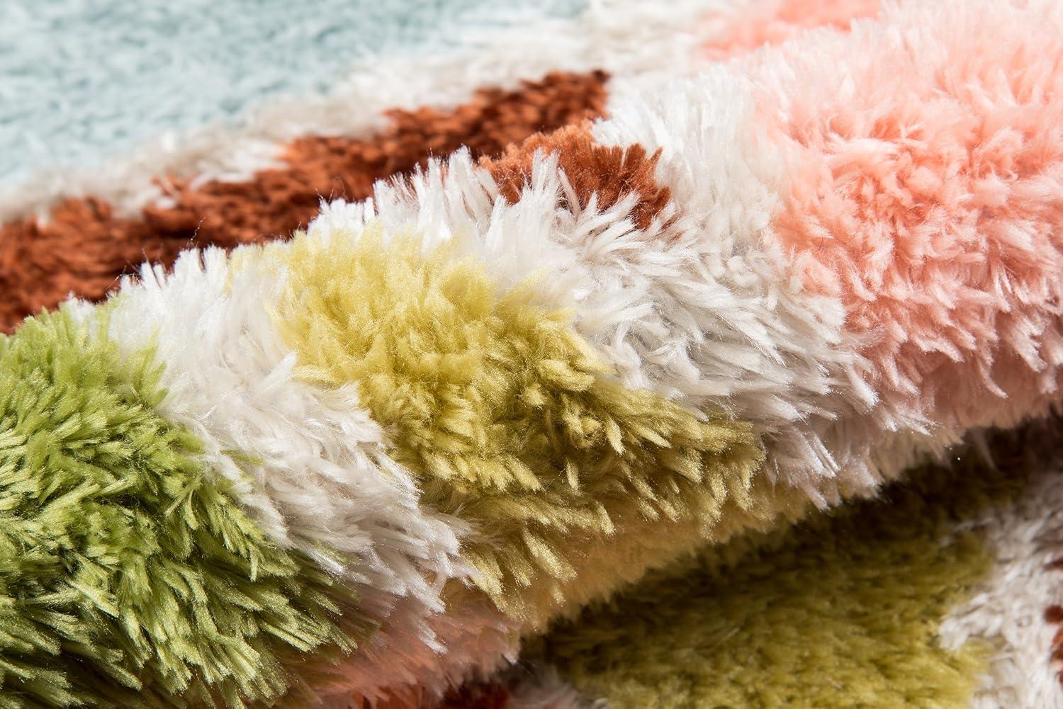 imageNovogratz Retro Collection Prism Shag Area Rug 20quot x 30quot MulticolorRunner