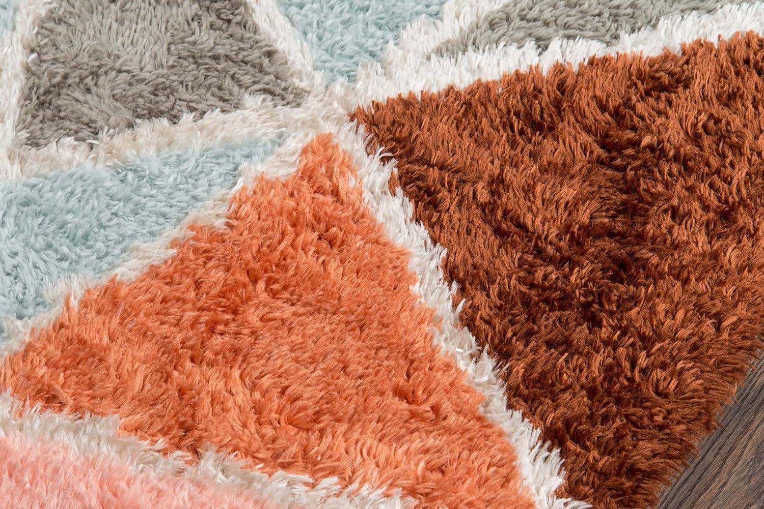 imageNovogratz Retro Collection Prism Shag Area Rug 20quot x 30quot MulticolorRunner
