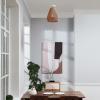 imageGLOBE Electric 65790 1Light Flush Mount Ceiling Light Matte Brass Cream Rattan ShadeGrant