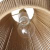imageGLOBE Electric 65790 1Light Flush Mount Ceiling Light Matte Brass Cream Rattan ShadeGrant