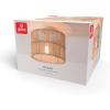imageGLOBE Electric 65790 1Light Flush Mount Ceiling Light Matte Brass Cream Rattan ShadeOcean