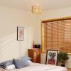 imageGLOBE Electric 65790 1Light Flush Mount Ceiling Light Matte Brass Cream Rattan ShadeOcean
