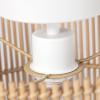 imageGLOBE Electric 65790 1Light Flush Mount Ceiling Light Matte Brass Cream Rattan ShadeOcean