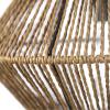 imageGLOBE Electric 65790 1Light Flush Mount Ceiling Light Matte Brass Cream Rattan ShadeTerra