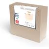 imageGLOBE Electric 65892 1Light Flush Mount Ceiling Light Matte Gold White Fabric Fringe Shade Bulb Not Included