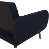 imageNovogratz 2276629N Brittany Sofa Blue Linen Sectional FutonBlue Linen