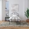 imageNovogratz 4462019N Boutique Olivia Metal Twin Size Frame Black and Gold BedBlack