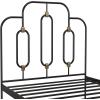 imageNovogratz 4462019N Boutique Olivia Metal Twin Size Frame Black and Gold BedBlack