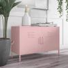 imageNovogratz Cache 2 Door Metal Locker Accent Cabinet Bashful Pink