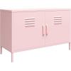 imageNovogratz Cache 2 Door Metal Locker Accent Cabinet Bashful Pink