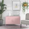 imageNovogratz Cache 2 Door Metal Locker Accent Cabinet Bashful Pink