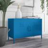 imageNovogratz Cache 2 Door Metal Locker Accent Storage Cabinet Blue