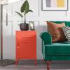 imageNovogratz Cache Metal Locker End Table OrangeOrange