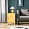 imageNovogratz Cache Metal Locker Style Living Room End Table Yellow