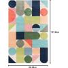 imageNovogratz Delmar Collection Wright Area Rug Multicolor 36quot x 56quot Size Mat for Living Room Bedroom Bathroom Nursery Hallways and Home OfficeRectangular