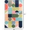imageNovogratz Delmar Collection Wright Area Rug Multicolor 36quot x 56quot Size Mat for Living Room Bedroom Bathroom Nursery Hallways and Home OfficeRectangular
