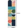 imageNovogratz Delmar Collection Wright Area Rug Multicolor 36quot x 56quot Size Mat for Living Room Bedroom Bathroom Nursery Hallways and Home OfficeRunner