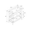 imageNovogratz Harper Baby Open Changing Table WhiteWalnut