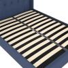 imageNovogratz Her Majesty Lift Up Storage Bed Frame Queen Blue Linen