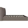 imageNovogratz Her Majesty Lift Up Storage Bed Frame Queen Light Gray Linen