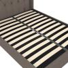 imageNovogratz Her Majesty Lift Up Storage Bed Frame Queen Light Gray Linen