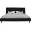 imageNovogratz Her Majesty Tufted Upholstered Bed Frame Full Pink LinenBlack