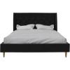 imageNovogratz Her Majesty Tufted Upholstered Bed Frame Full Pink LinenBlack